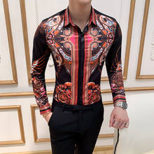 Streetwear blusa social masculina 2020 primavera coreano designer casual camisa masculina de manga longa magro ajuste camisas vestido dos homens 2024 - compre barato