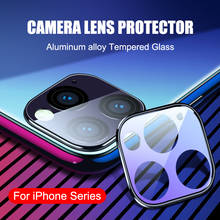 Capa para lentes de câmera de iphone, metal, vidro temperado, capa com anel de proteção para iphone 11 pro max x xr xs max 11 pro 11 pro 2024 - compre barato