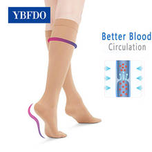 YBFDO-Calcetines elásticos para mujer, medias de compresión funcional, para las piernas adelgazantes, previenen las venas varicosas 2024 - compra barato