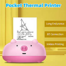 Mini Pocket Printer Thermal Printer Photo Picture Memo List Receipt Printer BT Wireless Connection 200dpi with 1 Roll Paper 2024 - buy cheap