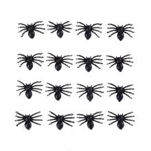 50 pcs Halloween Decorative Spiders 2cm Small Black Plastic Fake Spider Toys Novelty Funny Joke Prank Realistic Props 2024 - buy cheap