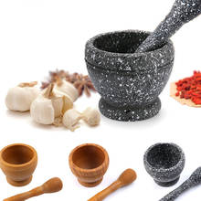 Mortar Pestle Set Lightweight Garlic Spice Crusher Resin Bowl Tough Foods Grinder Home Herb Pepper Minced Tool Kitchen Supplies 2024 - buy cheap