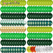 40pcs Agate/Chrome Metal Latex Balloons Green Balloon First Birthday Jungle Safari Animal Birthday Party Decor Kids Air Globos 2024 - buy cheap