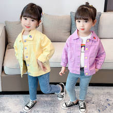 2021 Baby Girls Denim Jacket Embroidery Tops Coat Spring Autumn Fashion Kids Casual Jackets Overcoats Children Clothes 2024 - buy cheap
