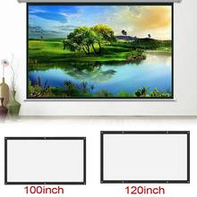 60-120inch Portable Projection Screens Curtain 3D HD Wall Mounted Projection Screen Canvas LED Projector for Home Theater 2024 - buy cheap