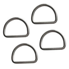 4pcs/set Marine 316 Stainless Steel D Ring Fits 1.2' Webbing Weight Belt Harness Diving Scuba/ Industry 2024 - buy cheap