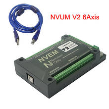 6 Axis NVUM V2 Mach3 USB Controller Card 200KHz Breakout Board For Diy CNC Engraver Machine Wood Router 2024 - buy cheap