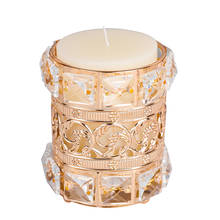 Europa cristal tealight castiçais mesa de casamento peças centrais da sala jantar natal casa decorativa vela lanterna cst003 2024 - compre barato