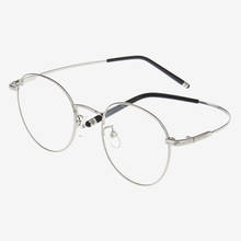 Круглые очки, оправа для женщин и мужчин, очки в стиле ретро, оптическая оправа для близорукости, металлические прозрачные очки le ns, черные, серебристые, Золотые очки Oculos CB8803 2024 - купить недорого