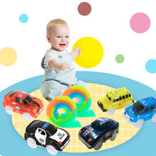 Волшебный автомобильный трек, светодиодный светильник, электроника, автомобильные треки, игрушечные машинки, автомобильные рельсы, гоночная трасса, детские игрушки для мальчиков, подарки на день рождения 2024 - купить недорого