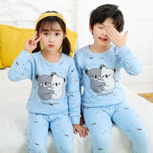 Children Pajamas Set Kids Long-sleeved 2-piece Cartoon Pijamas 3-12Y Boys Girls Cartoon Sleepwear Suit Pyjamas Kids Baby Clothes 2024 - buy cheap