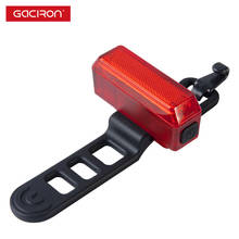 GACIRON Waterproof Bicycle Rear Light USB Charge Safety Warning Transparent Bicycle LED Lamp Night Riding Cycling Taillight 2024 - buy cheap