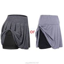 Женская спортивная плиссированная юбка для гольфа с высокой талией 2 в 1, теннисная юбка с шортами и карманами B85F 2024 - купить недорого