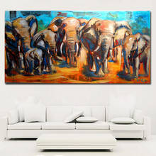 Diy diamond painting African Elephant Family diamond embroidery mosaic full square round drill picture animal Amazing Home decor 2024 - buy cheap