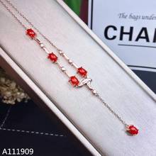 KJJEAXCMY-Colgante de Plata de Ley 925 con incrustaciones de coral rojo Natural, joyería de boutique, collar femenino, soporte de detección exquisita 2024 - compra barato