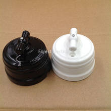 2 pcs Home improvement High Quality Eu Ceramic Switch 2 Way Wall Lamp Switch Smart Light Knob Switch 10A 2024 - buy cheap