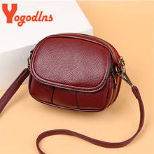 Yogodlns Simple Shoulder Saddle Bag for Women PU Leather Crossbody Bag Multi-layer Messenger Handbag and Purse Phone Bag Bolsa 2024 - buy cheap