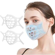 Soporte 3D para mascarilla facial, cojín de grado alimenticio interior de silicona, lavable y reutilizable, 2 unidades 2024 - compra barato