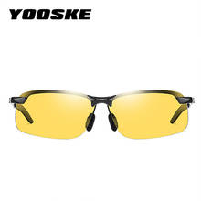 YOOSKE Alloy Men's Sunglasses Polarized Driver Night Vision Goggles Driving Sun Glasses For Men Anti-glare UV400 Eyewear 2024 - buy cheap