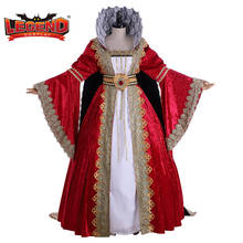 Disfraz de la leyenda de la Reina, traje de baile de la Corte, Tudor, Elizabeth, rojo, Princesa, para Halloween, H001 2024 - compra barato