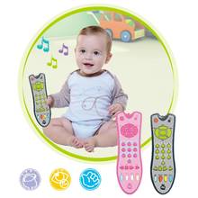 Controle remoto de simulação para tv de bebês, brinquedos educativos infantis de aprendizagem musical em inglês 2024 - compre barato