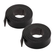 2 Pcs 2M 1.5cm Wide PU Leather Tape Strap for Garment Leathercraft Craft DIY Supplies Black 2024 - buy cheap