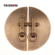 Prendedor circular de cobre com 16cm, peça com metal de latão chinês para porta e janela de cobre 2024 - compre barato
