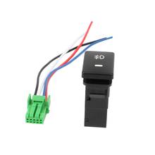 Interruptor de luz de neblina traseira 12v, botão com 4 fios, para toyota camry corolla 1xcf 2024 - compre barato