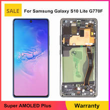 Montaje de digitalizador táctil para Samsung Galaxy S10 Lite, pantalla LCD AMOLED, OEM, 100% 2024 - compra barato