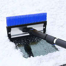 2021 durable Extendable Snow Shovel Ice Scraper Snow Brush Water Remover For Car Auto SUV Frost Windshield Cleaner Winter Tool 2024 - buy cheap