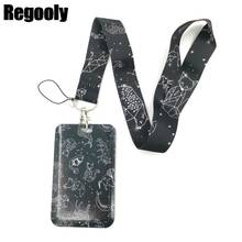 Starry animal Lanyard Credit Card ID Holder Bag Student Women Travel Card Cover Badge Car Keychain Decorations 2024 - buy cheap