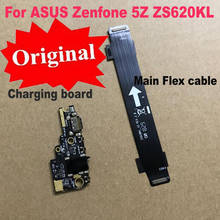100% Оригинальный USB гибкий кабель для ASUS ZenFone 5Z ZS620KL, док-станция, разъем для зарядки, плата и материнская плата, главный гибкий кабель для ремонта 2024 - купить недорого