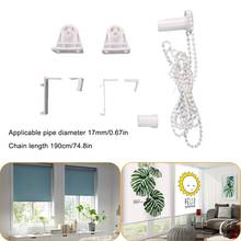 1 Set Roller Blind Part Bracket with 33.46" Long Bead Chain for 17mm Tube Curtain Rolling Holder Clip Accessories Home Decor 2024 - buy cheap