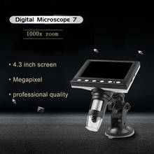 2020 Newest 1080P DM7 HD 4.3 inch screen 1000x digital Microscope industrial Magnifier Camera for Android ios for iPhone iPad 2024 - buy cheap