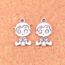 40Pcs baby boy Charms Pendant For DIY Necklace Bracelet Jewelry Making DIY Handmade 24*13mm 2024 - buy cheap
