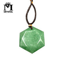 natural crystal gemstone Pendant Aventurine quartz stone Star of David Necklace Reiki Healing Crystal Jewelry gift yoga 2024 - buy cheap