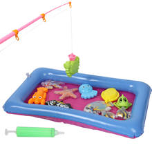 Conjunto de brinquedos de pesca magnéticos, brinquedos para crianças meninos e meninas conjunto com piscina à prova d'água 2024 - compre barato