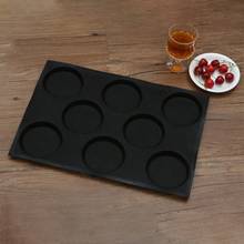 Silicone Hamburger Bread Forms Perforated Bakery Molds Non Stick Baking Sheets Fit Half Pan Size 2024 - buy cheap