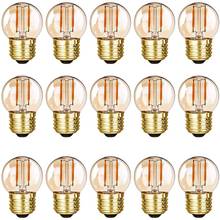 G40 Mini Globe LED Filament Light Bulbs 1W Edison Led Bulbs 8 Watt Warm Amber 2200K E26 E27 110V 220V Vintage String Light Bulb 2024 - buy cheap