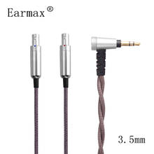 Novo fone de ouvido atualização cabo 3.5mm equilíbrio para sennheiser hd800 hd800s hd820 d1000 único cristal de cobre prata-banhado a cabo 2024 - compre barato