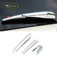 ABS Chrome/Carbon fibre For Toyota Highlander Kluger 2014-2019 Car Rear Window Wiper Arm Blade Cover Trim accessories Styling 2024 - buy cheap