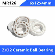 4/10pcs  MR126  full Ceramic bearing  6x12x4 mm Zirconia ZrO2  Ceramic ball bearing  6*12*4mm 2024 - buy cheap