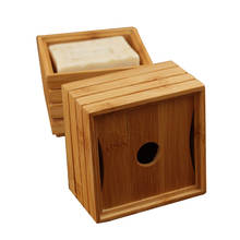 Натуральная бамбуковая коробка держатель деревянная прочная домашняя тарелка мыльница Аксессуары для ванной комнаты сушилка контейнер для лотков Винтаж 2024 - купить недорого