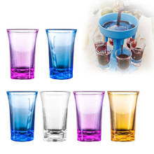6PCS  1.2-Ounce Shot Glass Cup Acrylic Party KTV Wedding Game Cup Whiskey Stemless Wine Vodka Bar Club Beer Wine Glass 2024 - buy cheap