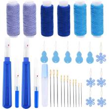 MIUSIE 31PCS Sewing Kit with Sewing Thread Hand Sewing Needle Seam Ripper Needle Threader Embroidery Thread for Sewing Stitching 2024 - buy cheap