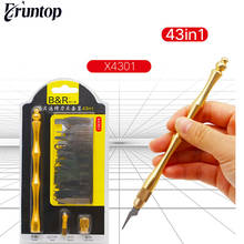 Нож Eruntop 43 в 1 для ремонта материнской платы с микросхемой BGA, изогнутое тонкое лезвие для снятия процессора iPhone, 1 комплект 2024 - купить недорого