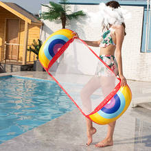 Hamaca flotante para piscina, hamaca de agua inflable, balsa inflable multifunción para tumbona de agua, hamaca de playa 2024 - compra barato