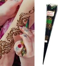 25g Natural Indian Henna Tattoo Ink Brown Mehndi Paste Body Art Cones Body Mehndi Sticker Paint W6F4 2024 - buy cheap