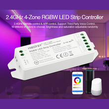 FUT038-controlador de tira LED RGBW de 4 zonas, 2,4G, 12 ~ 24V, controlador led regulable, 6A, control remoto/por voz 2024 - compra barato