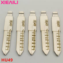 XIEAILI 20Pcs NO.1 HU49 Engraved Line Key Blade Blank Scale Shearing Teeth Uncut Key Blade For Vw Jetta/Santana S301 2024 - buy cheap